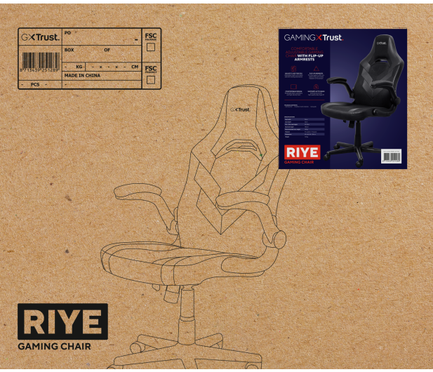 Trust GXT703 RIYE GAMING CHAIR - 1489340 - zdjęcie 3